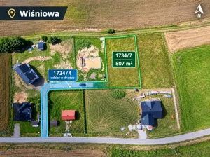 Działka 807,00 m², Wiśniowa, Sprzedaż