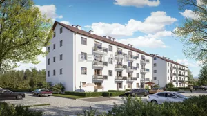 Mieszkanie trzypokojowe 54,63 m², Oborniki Śląskie, Sprzedaż