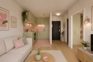 Mieszkanie dwupokojowe 33,92 m², Kraków, Dębniki, Ruczaj, Federowicza, Sprzedaż