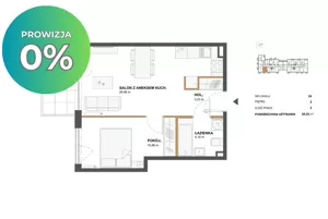 Mieszkanie dwupokojowe 39,33 m², Warszawa, Włochy, Sprzedaż