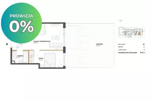 Mieszkanie dwupokojowe 39,30 m², Warszawa, Włochy, Sprzedaż