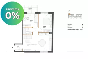 Mieszkanie trzypokojowe 56,30 m², Warszawa, Włochy, Sprzedaż