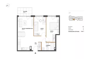 Mieszkanie trzypokojowe 57,88 m², Warszawa, Włochy, Sprzedaż