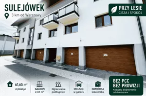 Mieszkanie trzypokojowe 64,61 m², Sulejówek, gen. Andersa, Sprzedaż