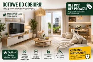 Mieszkanie trzypokojowe 66,40 m², Jabłonna, Sprzedaż