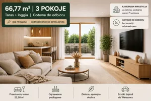 Mieszkanie trzypokojowe 66,65 m², Pruszków, Mostowa, Sprzedaż