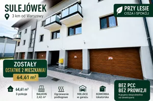 Mieszkanie trzypokojowe 64,61 m², Sulejówek, Sprzedaż