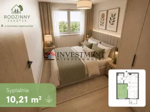 Mieszkanie dwupokojowe 35,95 m², Kędzierzyn-Koźle, Archimedesa, Sprzedaż