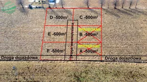 Działka 500,00 m², Gleźnowo, Sprzedaż