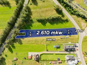 Działka 2 610,00 m², Maniowy, Adama Mickiewicza, Sprzedaż