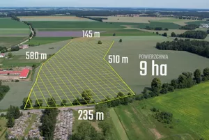 Działka 90 125,00 m², Białuty, Sprzedaż