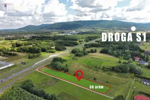 Działka 3 603,00 m², Buczkowice, Cisowa, Sprzedaż