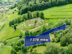 Działka 1 378,00 m², Ochotnica Dolna, Osiedle Gorcowe, Sprzedaż