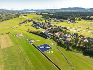 Działka 1 081,00 m², Harklowa, Podhalańska, Sprzedaż
