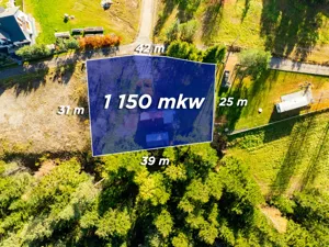 Działka 1 150,00 m², Skawa, Sprzedaż