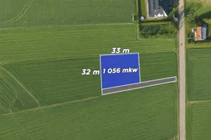 Działka 1 056,00 m², Waganowice, Sprzedaż