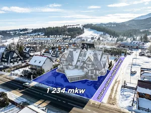 Lokal użytkowy 1 309,89 m², Zakopane, Oberconiówka, Sprzedaż