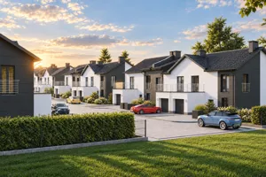 Osiedle Sandacza Etap III, nowe domy, Sandacza Development Resde, ul. Sielawy 5J-5M, 7J-7M, Zarzecze, Katowice