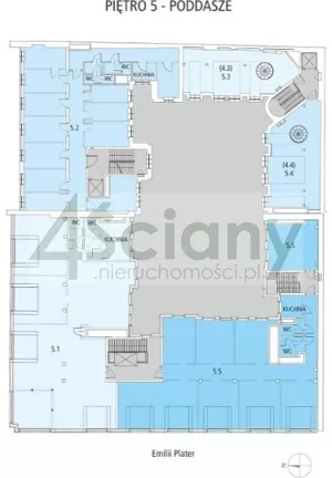 Biuro 62,70 m², Warszawa, Śródmieście, Wynajem