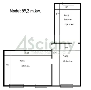 Biuro 59,20 m², Warszawa, Śródmieście, Wynajem
