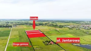 Działka 4 691,00 m², Zieleniewo, Jantarowa, Sprzedaż