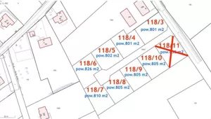 Działka 801,00 m², Ołużna, Sprzedaż