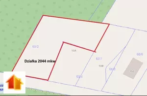 Działka 2 044,00 m², Strzelce, Sprzedaż