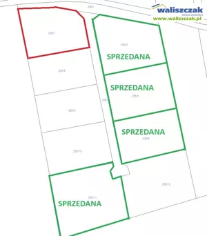 Działka 1 222,00 m², Sulejów, Sprzedaż
