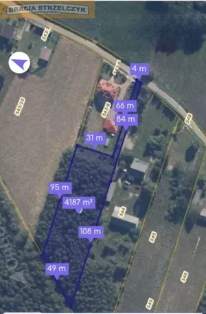 Działka 4 188,00 m², Kalinowo, Sprzedaż