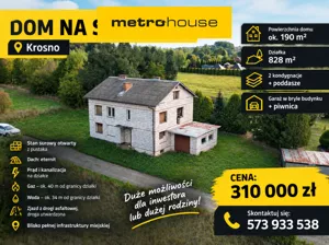 Dom wolnostojący 199,00 m², Krosno, Żeromskiego, Sprzedaż