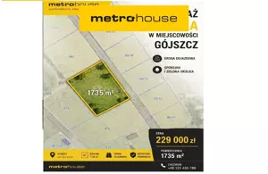 Działka 1 735,00 m², Gójszcz, Sprzedaż