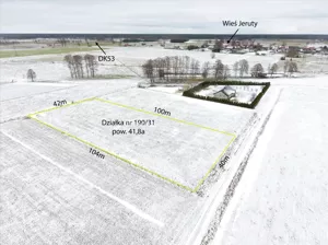 Działka 4 000,00 m², Jeruty, Sprzedaż