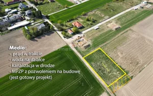 Działka 1 340,00 m², Sadowice, Kolejowa, Sprzedaż