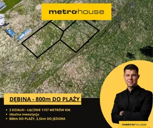Działka 1 157,00 m², Dębina, Łąkowa, Sprzedaż