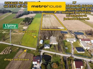 Działka 1 175,00 m², Lipiny, Sprzedaż