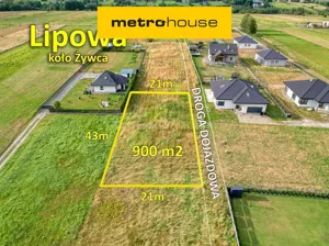 Działka 900,00 m², Lipowa, Sprzedaż