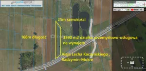 Działka 3 890,00 m², Mokre, Wynajem