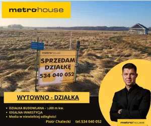 Działka 1 001,00 m², Wytowno, Zielona, Sprzedaż