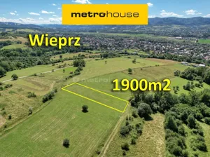 Działka 1 900,00 m², Wieprz, Zielone wzgórza, Sprzedaż