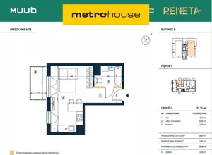 Mieszkanie jednopokojowe 27,21 m², Warszawa, Włochy, Nasienna, Sprzedaż