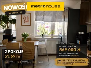Mieszkanie dwupokojowe 51,69 m², Otwock, Hallera, Sprzedaż