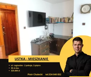 Mieszkanie dwupokojowe 35,30 m², Ustka, Legionów, Sprzedaż