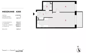 Mieszkanie dwupokojowe 53,11 m², Warszawa, Wesoła, Sprzedaż