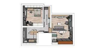 Mieszkanie trzypokojowe 66,59 m², Olecko, Osiedle Lesk, Sprzedaż