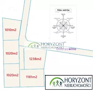 Działka 1 010,00 m², Dobrzewino, Sprzedaż