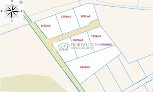 Działka 1 101,00 m², Donimierz, Sprzedaż