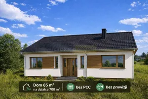 Dom wolnostojący 85,10 m², Wymysły, Sprzedaż