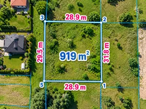 Działka 919,00 m², Leszno, Sprzedaż