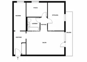 Mieszkanie trzypokojowe 48,20 m², Warszawa, Mokotów, Stefana Batorego, Sprzedaż