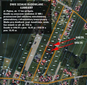 Działka 1 045,00 m², Łubniany, Piękna, Sprzedaż